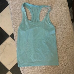 Lululemon Athletica Green/blue swiftly tank racer back tank top 2.0